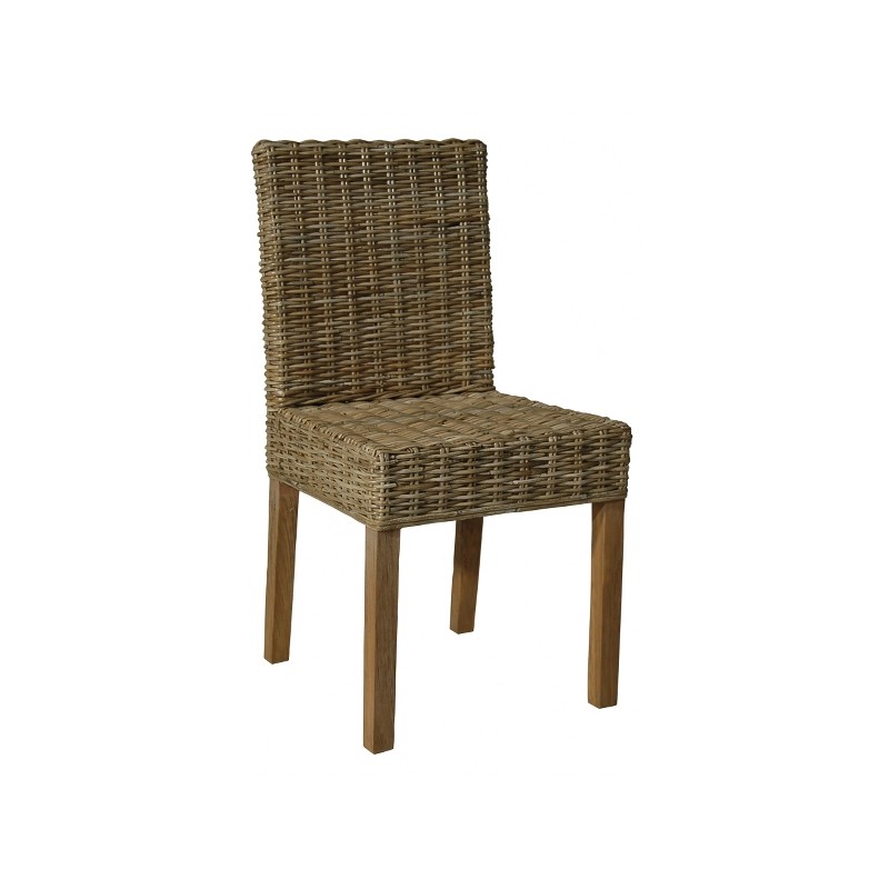 Silla mimbre y madera - Terraendins Silla mimbre y madera - Terraendins