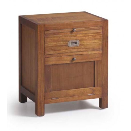 Mesita De Noche Madera Rustica