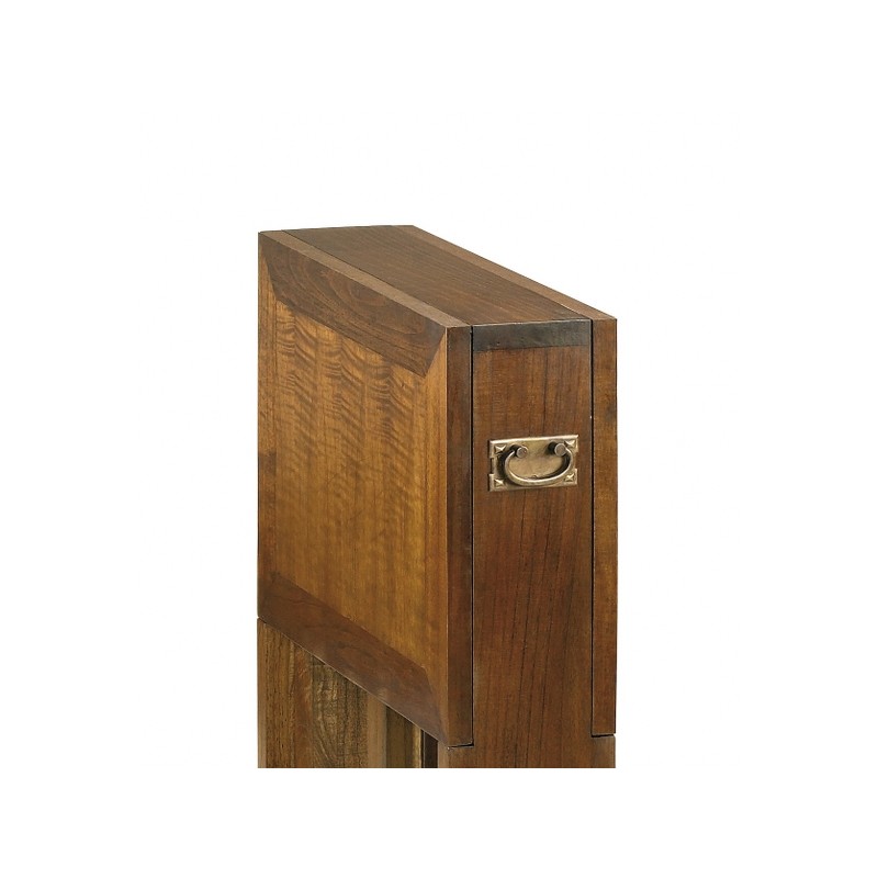 Mesa auxiliar plegable de cocina madera y metal 70x68 cm