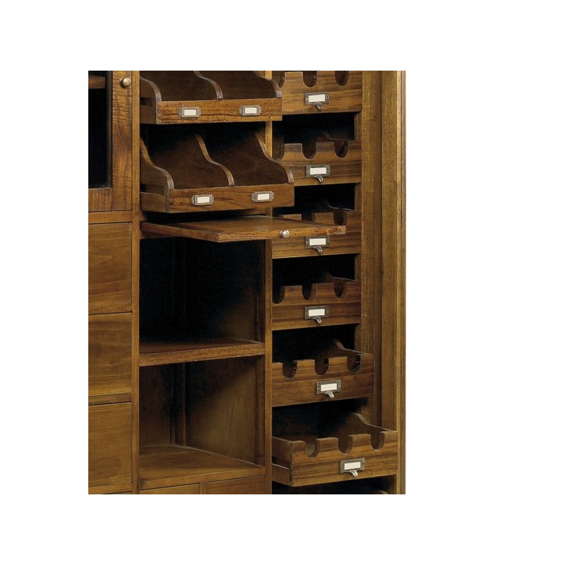 Mueble auxiliar botellero madera vintage Gaston – Mueblestudio