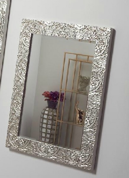 Espejo decorado plata 75x95cm - Terraendins