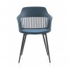 Silla con brazos azul 57x50x83cm