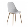 Silla minimalista blanca 54x57x84cm pack 4