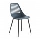 Silla con brazos azul 57x50x83cm