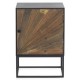Mesita madera abeto 48x35x70cm con puerta