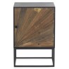 Mesita madera abeto 48x35x70cm con puerta