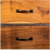 Aparador madera acacia y estructura metálica 150x40x90cm
