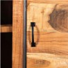 Vitrina madera acacia y estructura metálica 90x40x160cm