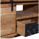 Mueble TV madera maciza 130x40x50cm