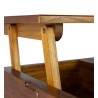 Mesa centro madera mindi, elevable con 1 cajón 115x60x45cm