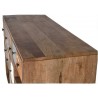 Aparador madera de mango múltiples cajones 160x40x76cm