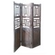 Biombo separador 3 hojas, estilo oriental 114x176cm