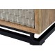 Mueble TV madera mango revest. metal y patas metálicas 165x40x70cm