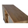 Mueble TV madera mango revest. metal y patas metálicas 165x40x70cm