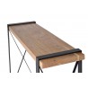 Consola madera maciza de acacia y metal 120x30x76cm