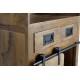 Mueble bar madera mango y metal 75x38x170cm