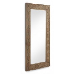 Espejo rectangular madera fresno 88x4x203cm
