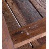 Banco rústico madera maciza tropical reciclada 200x65x78cm