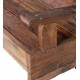 Banco rústico madera maciza tropical reciclada 200x65x78cm