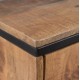 Mueble TV madera mango y metal 1 hueco y 3 cajones 148x45x50cm