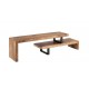 Mueble TV o mueble auxiliar regulable madera mango y metal 140-200x40x46cm