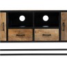 Mueble TV madera maciza de mango y metal 150x40x55cm