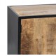Aparador madera maciza de mango y metal 180x40x90 cm