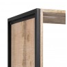 Estantería / librería madera maciza de mango y metal 55x40x195cm