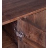 Aparador / bufet madera maciza acacia / hierro 160x45x82cm