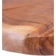 Mesa auxiliar madera maciza acacia / hierro 40x40x40cm