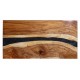 Mesa comedor madera maciza suar / hierro 160x80x77cm