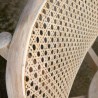 Silla madera haya y respaldo de rejilla de ratán natural 50x58x80cm