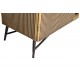 Mueble TV madera maciza mango / mármol / hierro 170x40x50cm