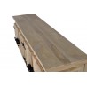 Mueble TV madera maciza de mango y metal 180x40x60cm