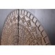Armario madera maciza de mango y metal 2 puertas 100x40x143cm