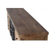 Mueble TV madera maciza de mango y metal 170x40x55cm