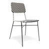 Set 2 silla APILABLE hierro y ratán 50x51x81cm