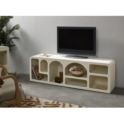 Mueble TV madera DM 160x45x50 cm