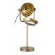 Lámpara sobre mesa metal dorado 18x60cm