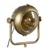 Lámpara sobre mesa metal dorado 18x60cm