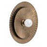 Aplique pared metal dorado 43x8x43 cm