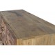 Aparador madera maciza de mango y tallas de madera 150x50x90cm