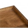 Mesita madera maciza mango 50x40x50 cm