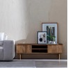 Mueble TV madera maciza mango 150x40x50cm