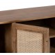 Mueble TV  mango / ratán 160x40x57 cm