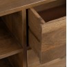 Mueble TV  mango / ratán 160x40x57 cm