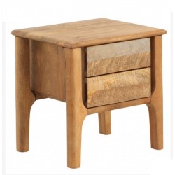 Mesita madera maciza mango 50x40x50cm