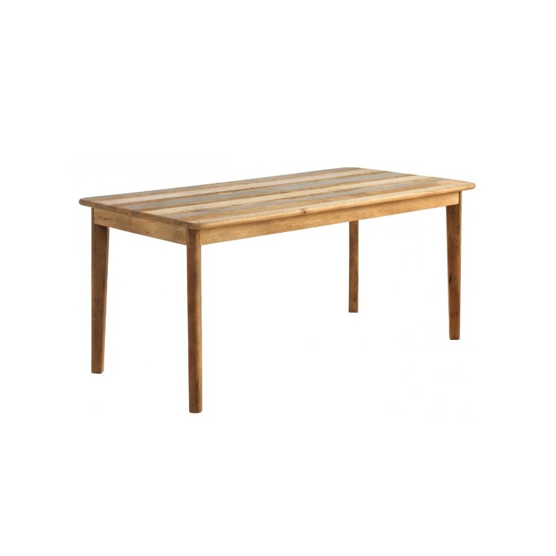 Mesa Comedor madera rectangular dos tonos.