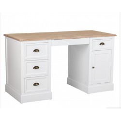 Mesa escritorio madera blanca 140x60x79cm