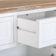 Mueble zapatero madera blanca 80x33x121cm